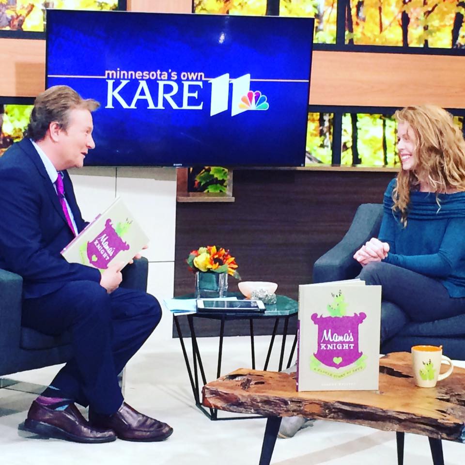 Aurora Whittet Best on Kare 11 for Mama's Knight: A Cancer Story of Love